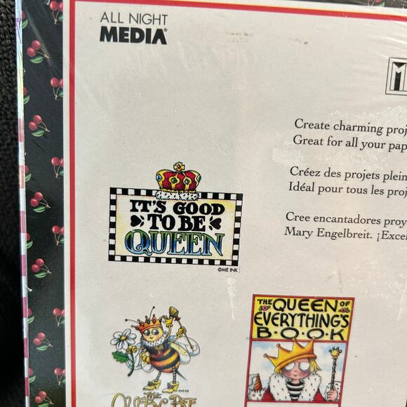 All Night Media Best of Mary Engelbreit set of 9 Rubber Stamps 4 Queen 2 - Picture 3 of 7